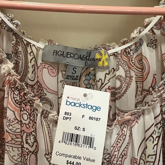 NWT Gorgeous Floral Boho Paisley Maxi Dress Small - Picture 10 of 10